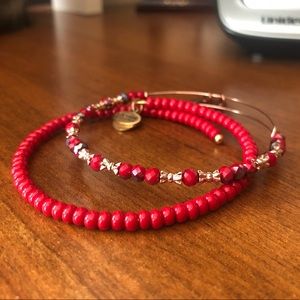 Alex and ani red holiday set